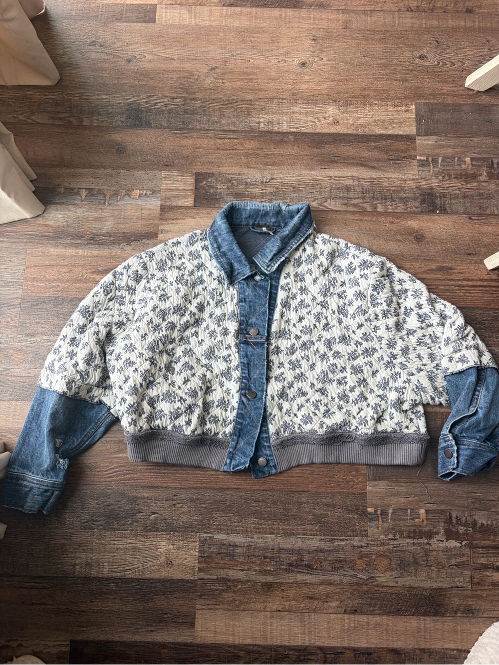 Free people ditsy denim jacket - Picture 3 of 5